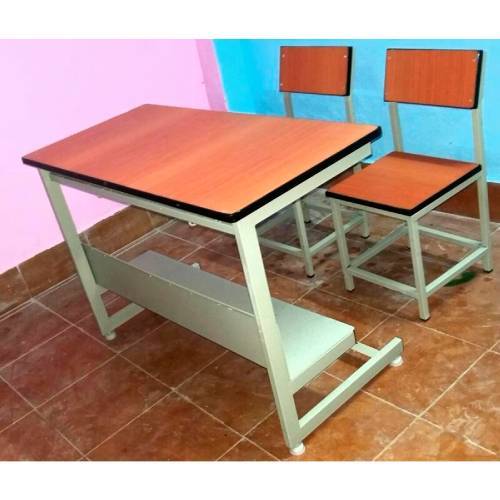 2 Seater Brown School Desk Bench Manufacturers in Delhi