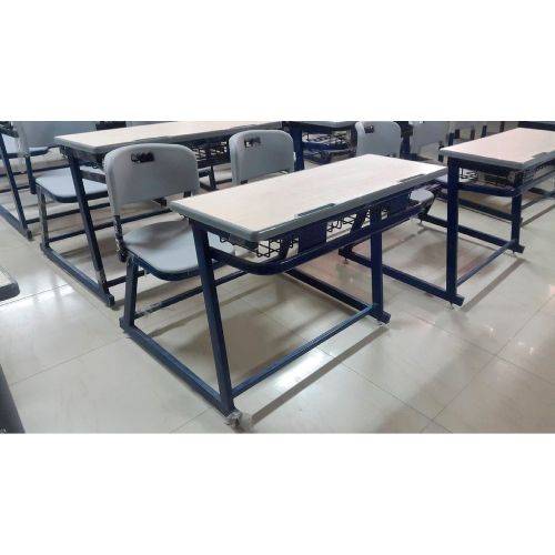 2 Seater Silver School Desk Bench Manufacturers in Delhi