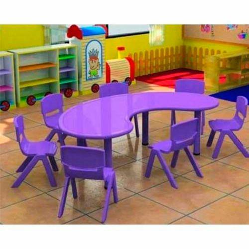 7 Seater Plastic Play School Furniture Manufacturers in Delhi