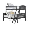 Adjustable Wooden Bunk Bed With Grey Painted Finish Manufacturers, Suppliers, Exporters in Delhi