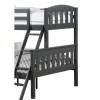 Adjustable Wooden Bunk Bed With Grey Painted Finish Manufacturers, Suppliers, Exporters in Delhi