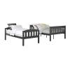 Adjustable Wooden Bunk Bed With Grey Painted Finish Manufacturers, Suppliers, Exporters in Delhi