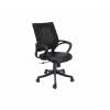 Black Fabric Low Back Office Chair - Height Adjustable Manufacturers, Suppliers, Exporters in Delhi