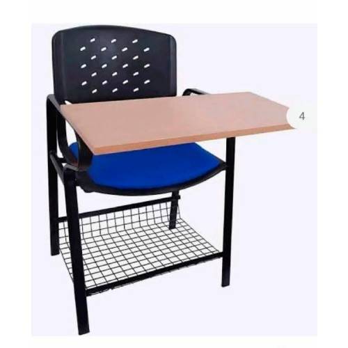 Blue Plastic Chair with Metal Powder Coated Finish Manufacturers in Delhi