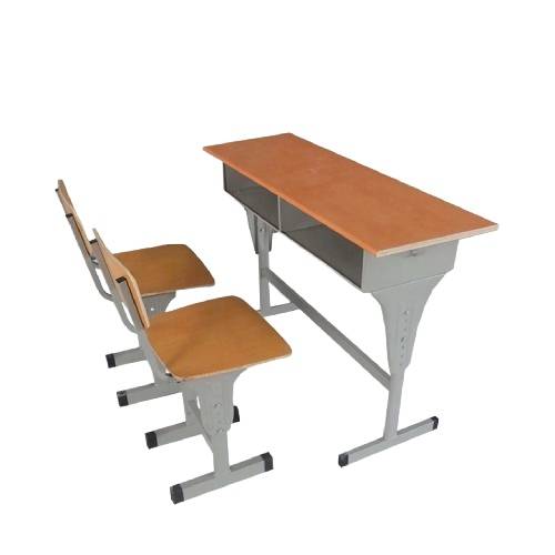 Brown Library Furniture - University Desk and Chair Set Manufacturers in Delhi