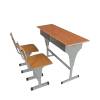 Brown Library Furniture - University Desk and Chair Set Manufacturers, Suppliers, Exporters in Delhi