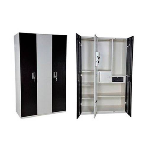 Brown Metal Office Cabinet, 2 Doors, 3 Shelves Manufacturers in Delhi