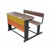 Brown Mild Steel 2 Seater Dual Desk Bench Manufacturers, Suppliers, Exporters in Delhi