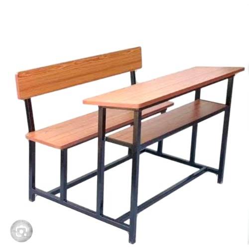 Brown Wooden 2 Seater School Bench and Desk Manufacturers in Delhi