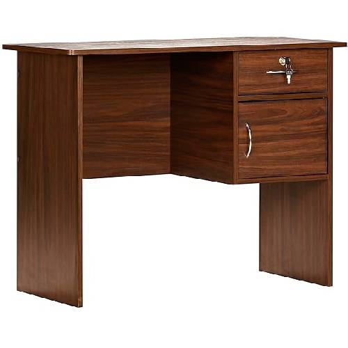 Contemporary Desk Matte Walnut Finish Manufacturers in Delhi