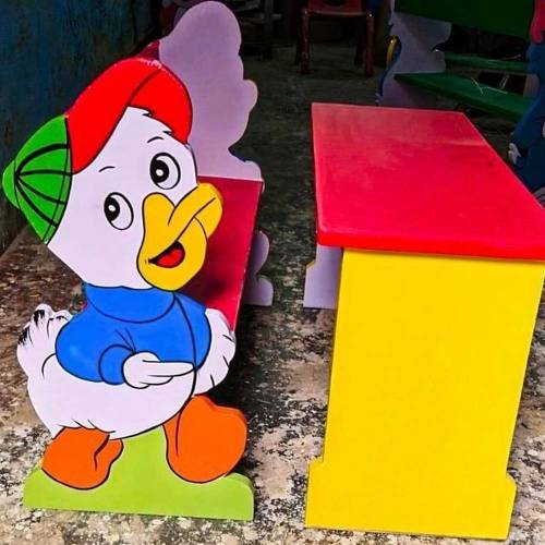 Donald Duck Shaped Pre School Kids Desk Manufacturers in Delhi