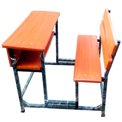 Dual Desk Rectangular Wooden With Mild Steel Frame Manufacturers in Delhi