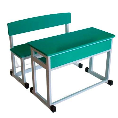 Dual Desk Stainless Steel With Blue Finish Manufacturers in Delhi