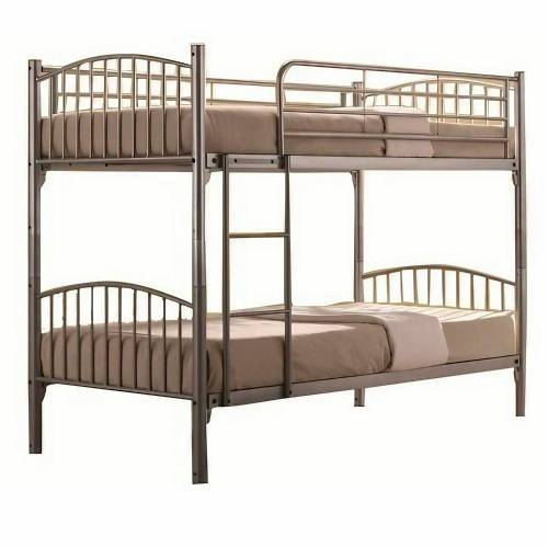 Durable Metal Bunk Bed In Silver Finish Manufacturers in Delhi