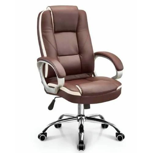 High Back Brown Leatherette Office Chair Manufacturers in Delhi