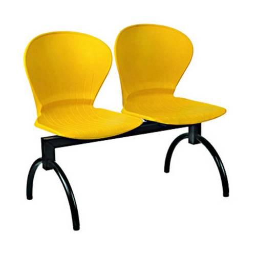 Large Yellow Plastic Outdoor Chair Without Hand Rest Modern Design 2 Seater Manufacturers in Delhi