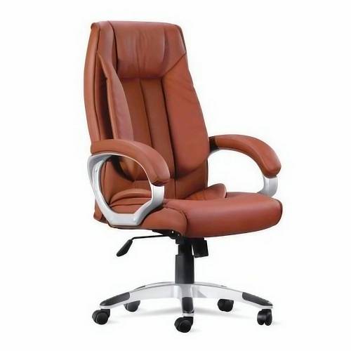 Leatherette Brown High Back Office Chair – Comfortable Office Seating Manufacturers in Delhi