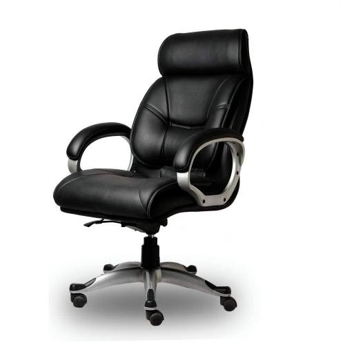 Leatherite Revolving Chair with High Back in Black Manufacturers in Delhi