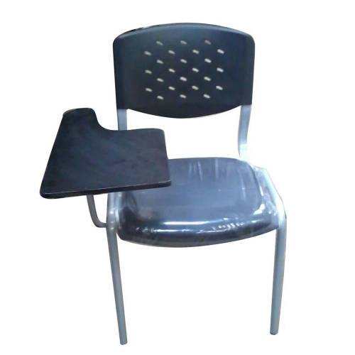 Modern PVC and Stainless Steel Chair with Polished Finish and Standard Design Type Writing Pad Chairs Manufacturers in Delhi