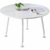 Modern Round Office Table with White Wooden Top Manufacturers, Suppliers, Exporters in Delhi