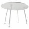 Modern Round Office Table with White Wooden Top Manufacturers, Suppliers, Exporters in Delhi