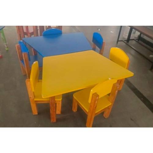 Portable Yellow Kids Table with Custom Dimensions Manufacturers in Delhi