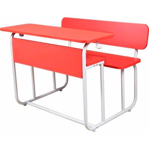 Red Modern School Desk - 2 Seater Manufacturers in Delhi