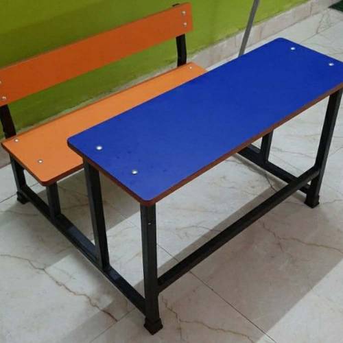 Red Rectangular Mild Steel Desk For LKG And UKG Classes Manufacturers in Delhi