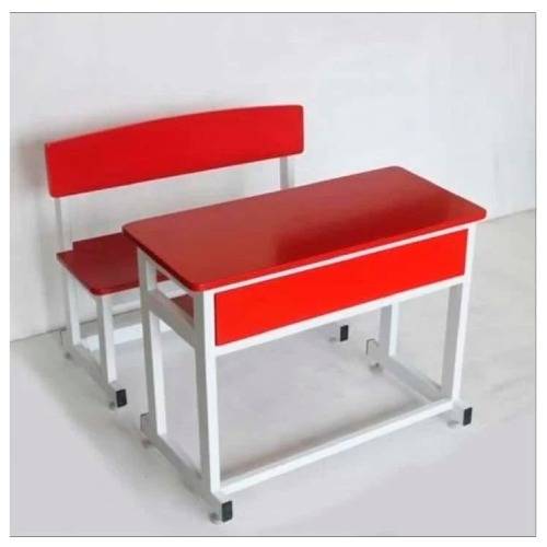 Red Wooden 2 Seater School Bench and Desk Manufacturers in Delhi