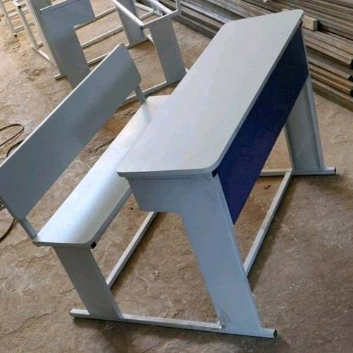 School Furniture Mild Steel School Bench and Desk with CRC Sheet 4 Seater Wooden School Desk Manufacturers in Delhi