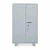 Silver Mild Steel Office Cabinet with 2 Hinged Doors, 4 Shelves Manufacturers, Suppliers, Exporters in Delhi