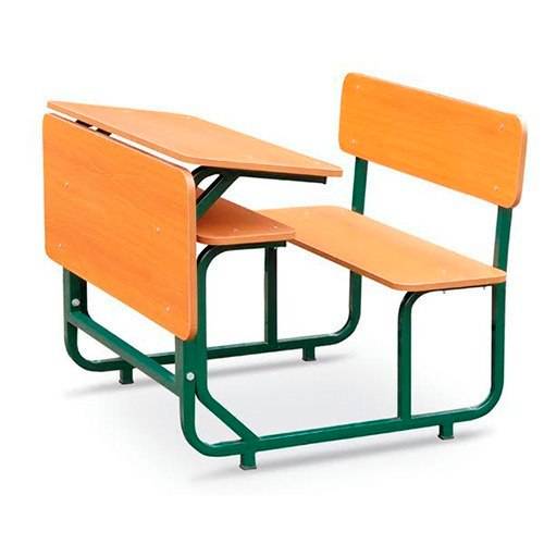 Steel Frame Modern School Desk - 2 Seater Manufacturers in Delhi