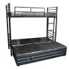 Sturdy Metal Bunk Bed Powder Coated Black Finish Manufacturers, Suppliers, Exporters in Delhi