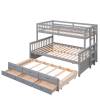 Twin Over Full Wooden Bed In Farmhouse Style Manufacturers, Suppliers, Exporters in Delhi