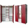 Wardrobe With Locker Hinged Doors Laminated Finish And Mirror Manufacturers, Suppliers, Exporters in Delhi