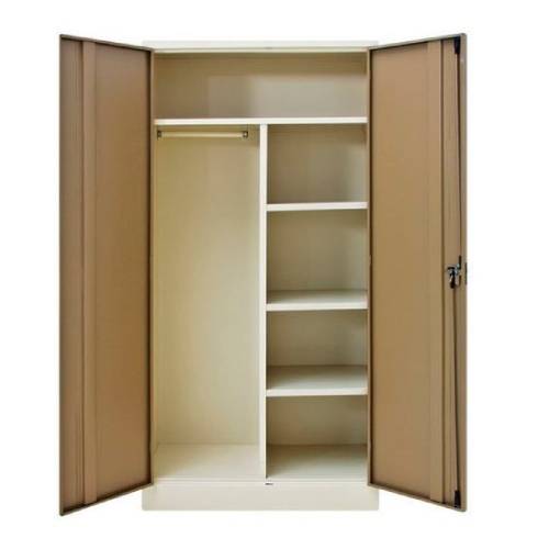 Wardrobe With Top Shelf Hang Rail And Internal Shelves Manufacturers in Delhi