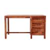 Wood Study Table With Drawer Honey Finish Solid Wood Top Manufacturers, Suppliers, Exporters in Delhi